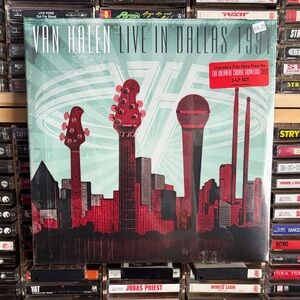 Van Halen "Live in Dallas 1991" Vinyl Album - Teal & Red Artwork sealed new